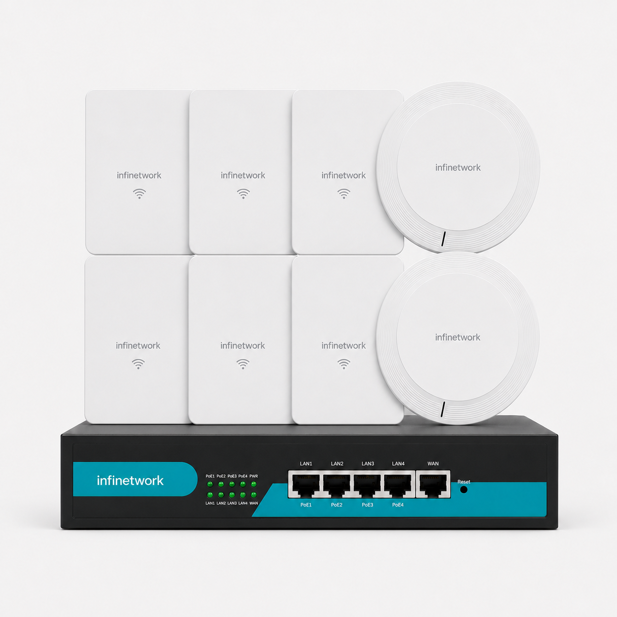 IN1200M1T8 large house AP+AC Coverage Kit